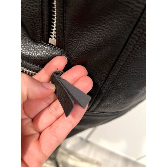 H&M faux leather moto riding jacket . size XS - Picture 8 of 12